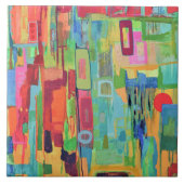 Orange Sunshine 6 x 6 Keramiken Tile Fliese (Vorderseite)