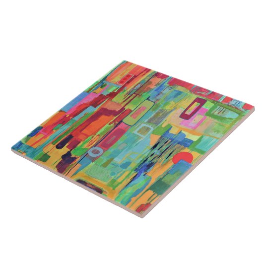 Orange Sunshine 6 x 6 Keramiken Tile Fliese (Seite)