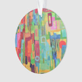 Orange Sunshine Acrylic Ornament (Vorderseite)