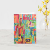 Orange Sunshine Blank Notecard Karte (Gelbe Blume)