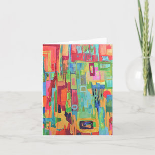 Orange Sunshine Blank Notecard Karte