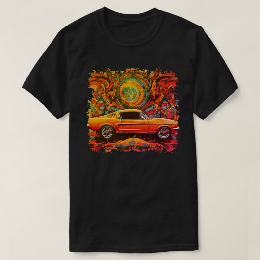 Orange Sunshine Graffiti Car Tee (Design vorne)