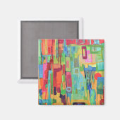 Orange Sunshine Magnet (Vorderseite/Rückseite)