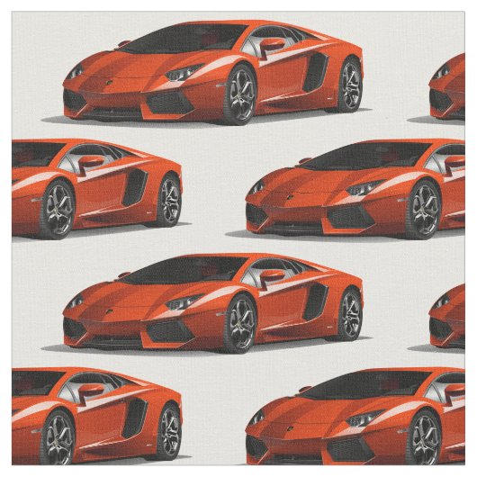 Orange Supercar-Automobil-Gewebe Stoff (Nahaufnahme)