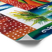 Orange Surfboard Poster (Ecke)