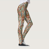 Orange Surfbretter Leggings (Rechts)