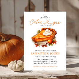 Orange Süsse Pie Pumpkin Fall Babydusche