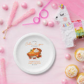 Orange Süsse Pie Pumpkin Fall Babydusche Pappteller (Party)