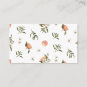 Orange-Süsse-Verschlusskarte Begleitkarte (Rückseite)