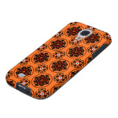Orange-Suzani-Muster Case-Mate Samsung Galaxy Hülle (unten)
