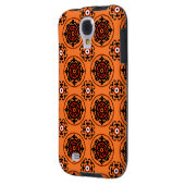 Orange-Suzani-Muster Case-Mate Samsung Galaxy Hülle (Rückseite Links)