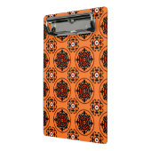 Orange Suzani Muster Mini Klemmbrett (Gewinkelt2)