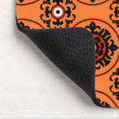 Orange Suzani Muster Mousepad (Ecke)