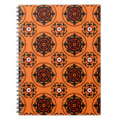 Orange-Suzani-Muster Notizblock (Vorderseite)
