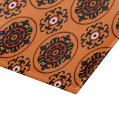 Orange Suzani Muster Schneidebrett (Ecke)