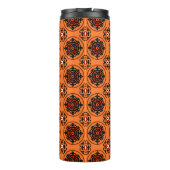 Orange Suzani Muster Thermosbecher (Rückseite)
