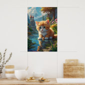 *~* Orange Sweet AP68 2:3 Kitten Niedlich Tabby Poster (Küche)