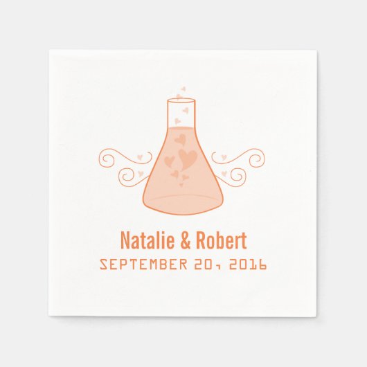 Orange Sweet Chemie Paper Napkins Serviette (Vorderseite)