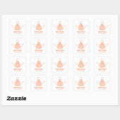 Orange Sweet Chemistry Wedding Stickers (Blatt)