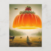 Orange Sweet Leckerei in der Milchweide Surreal Postkarte (Vorderseite)