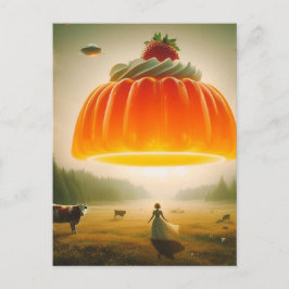 Orange Sweet Leckerei in der Milchweide Surreal Postkarte