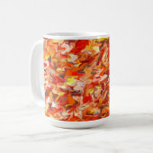 Orange Swirl 15oz Tasse (Vorderseite Links)