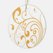 Orange Swirl Ornament (Links)