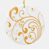 Orange Swirl Ornament (Hinten)