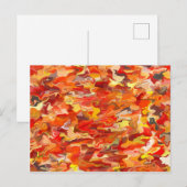 Orange Swirl Postkarte (Vorne/Hinten)