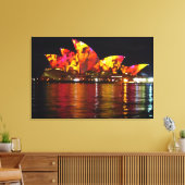 Orange-Sydney-Oper spiegelt Leinwanddruck (Insitu (Wohnzimmer))