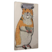 Orange Syrian hamster clipboard Klemmbrett (Rechts)