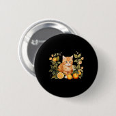 Orange Tab Funny Cat Parody Cat Lover Geschenk Küc Button (Vorne & Hinten)