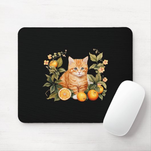 Orange Tab Funny Cat Parody Cat Lover Geschenk Küc Mousepad (Mit Mouse)