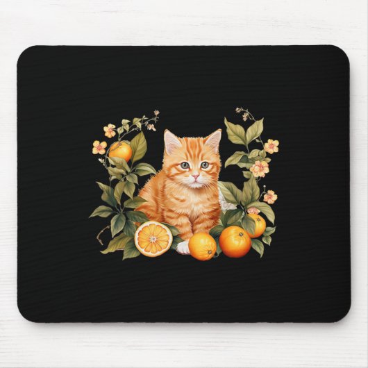 Orange Tab Funny Cat Parody Cat Lover Geschenk Küc Mousepad (Vorne)