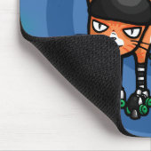 Orange Tabby auf rollerskates Mousepad (Ecke)