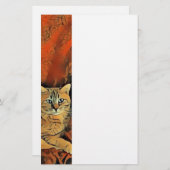 Orange Tabby Briefpapier (Vorne/Hinten)