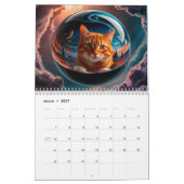 Orange Tabby Calendar Kalender (Mär 2027)