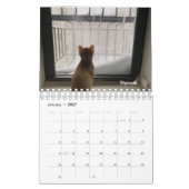Orange Tabby Cat 2024 Kalender mit POLISH-Wörtern (Jan 2027)