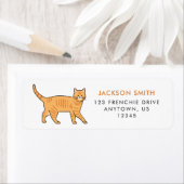 Orange Tabby Cat Address Label (Insitu)