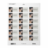 Orange Tabby Cat Address Labels Adressaufkleber (Vorne)