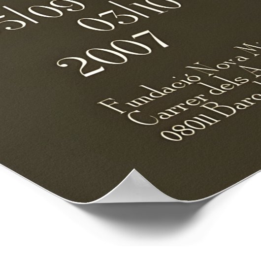 Orange Tabby Cat Art Print Expressionist Animal Poster (Ecke)