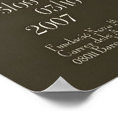 Orange Tabby Cat Art Print Expressionist Animal Poster (Ecke)