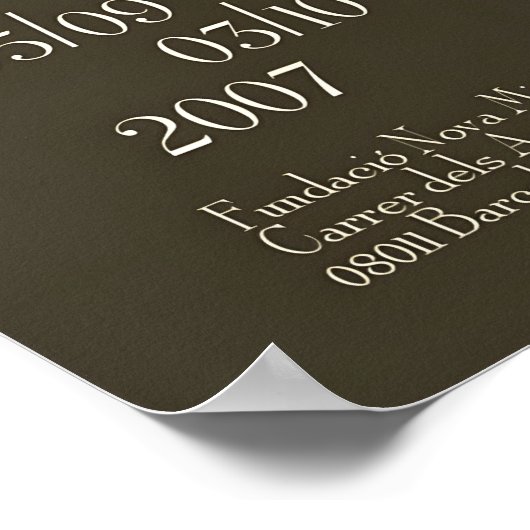 Orange Tabby Cat Art Print Expressionist Animal Poster (Ecke)