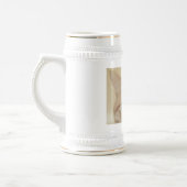 Orange Tabby Cat Bierglas (Links)