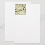 Orange Tabby Cat Briefpapier (Vorne/Hinten)