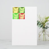 Orange Tabby Cat Briefpapier (Stehend Vorderseite)