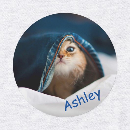 Orange Tabby Cat Etiketten (Design 1)