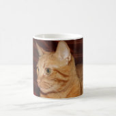 Orange Tabby Cat Face Profil Kaffeetasse (Mittel)