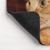 Orange Tabby Cat Face Profil Mousepad (Ecke)