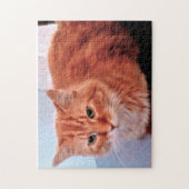 Orange Tabby Cat Foto Family Pet Puzzle (Vertikal)